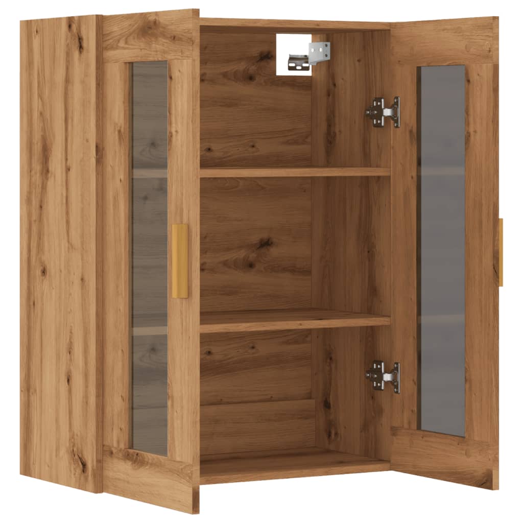 vidaXL Hanging Wall Cabinet Artisian Oak 69.5x34x90 cm