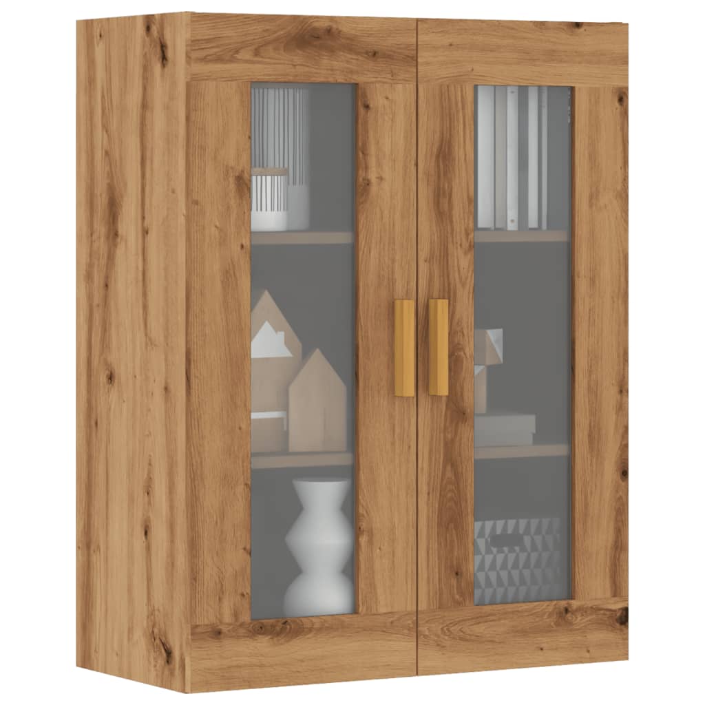 vidaXL Hanging Wall Cabinet Artisian Oak 69.5x34x90 cm