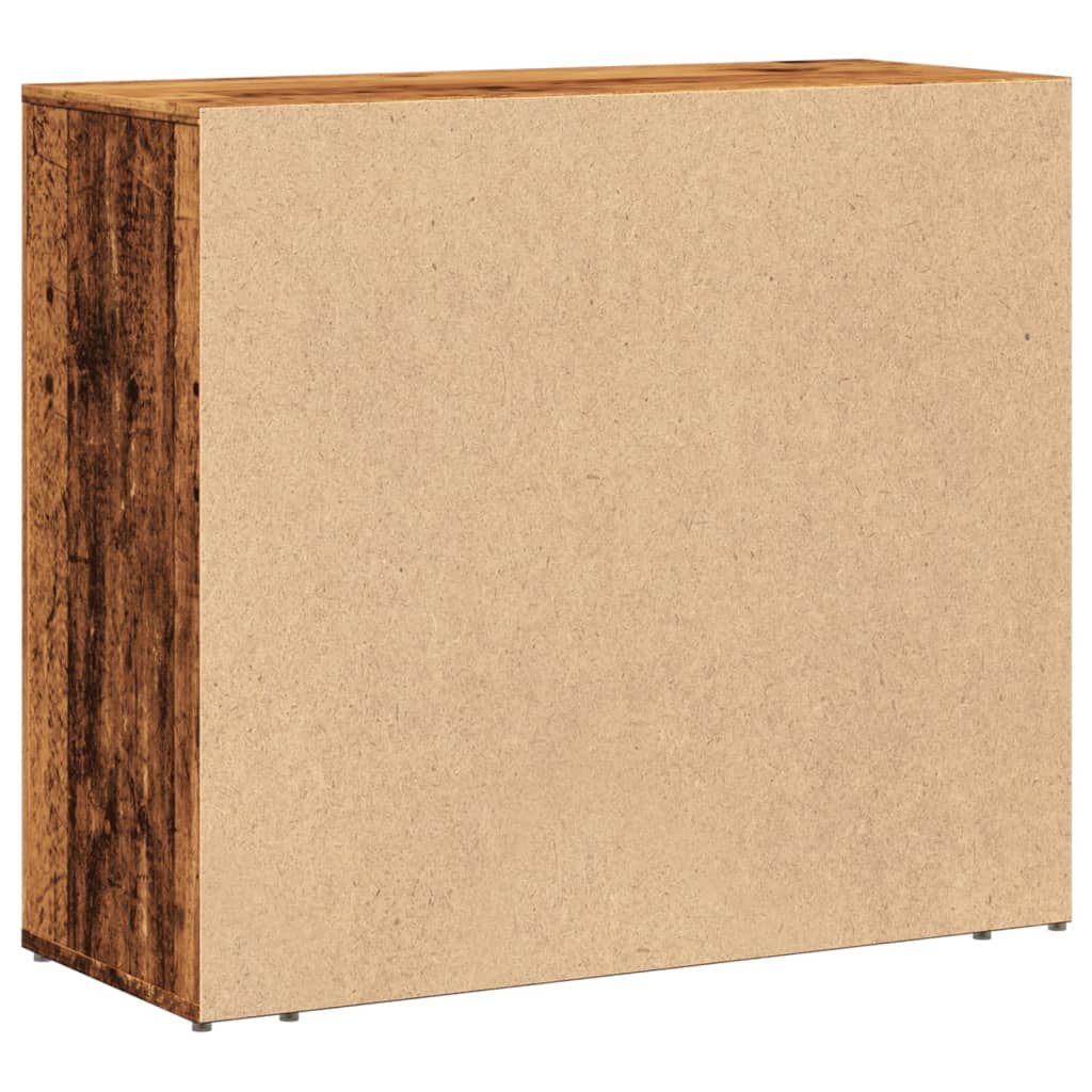 Sideboard Old Wood 80x33x70 cm Engineered Wood