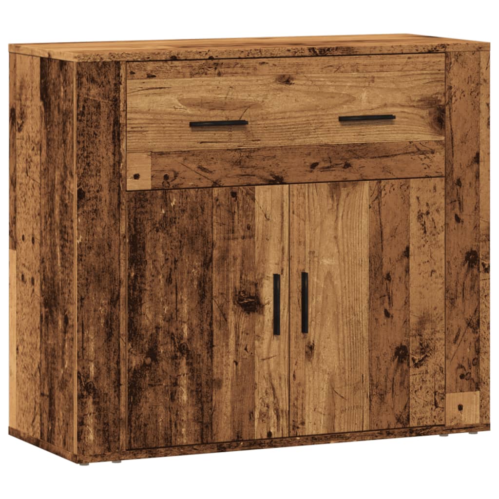 Sideboard Old Wood 80x33x70 cm Engineered Wood