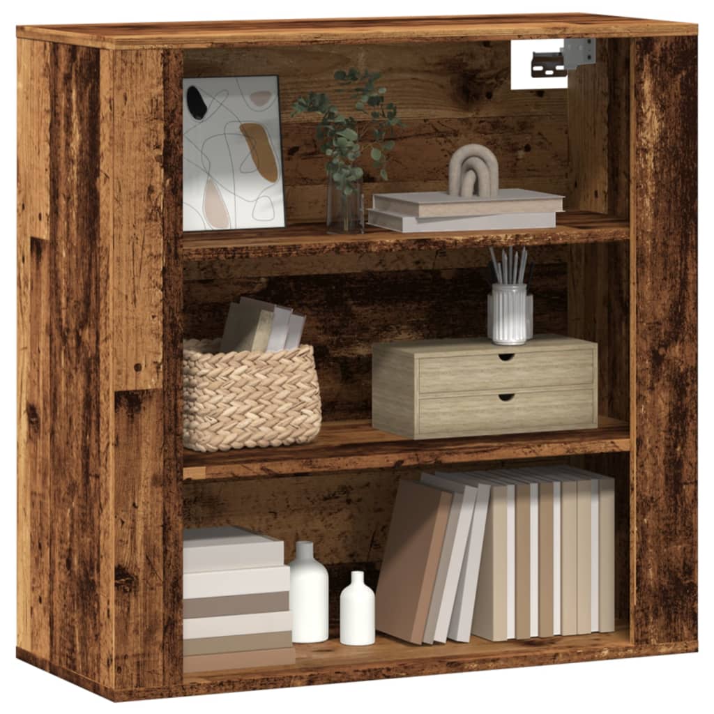 Wall Cabinet Old Wood 80x33x80 cm Engineered Wood