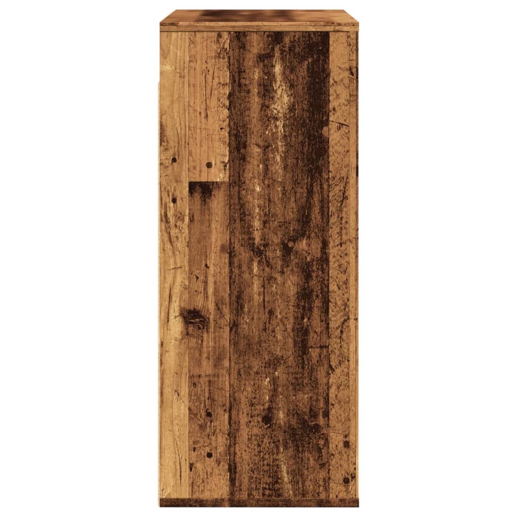 Wall Cabinet Old Wood 80x33x80 cm Engineered Wood
