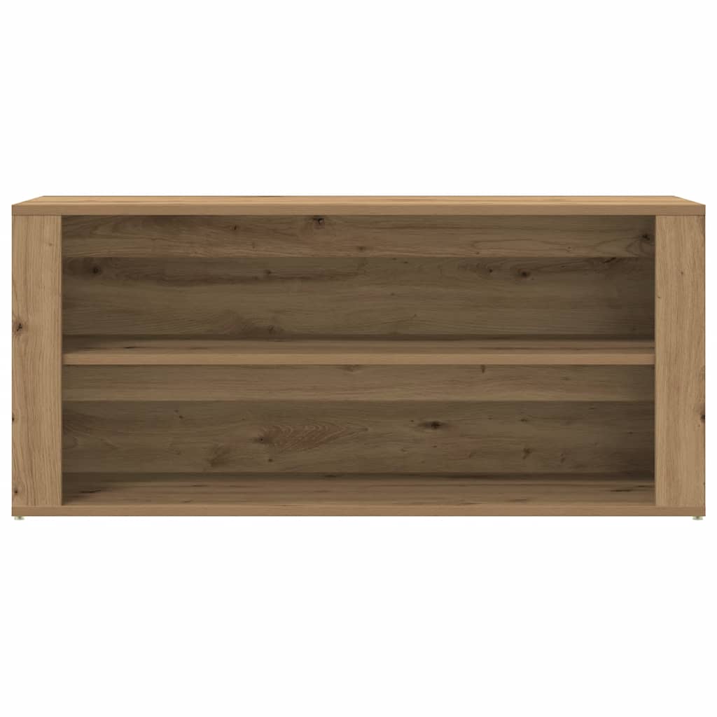 Shoe Bench Artisan Oak 100x35x45 cm Engineered Wood