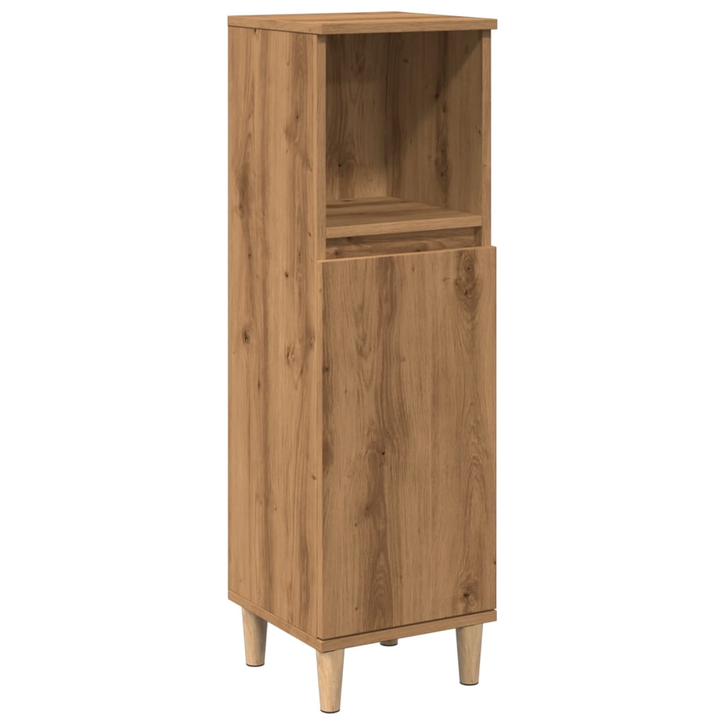 vidaXL Bathroom Cabinet Artisan Oak 30x30x100 cm Engineered Wood