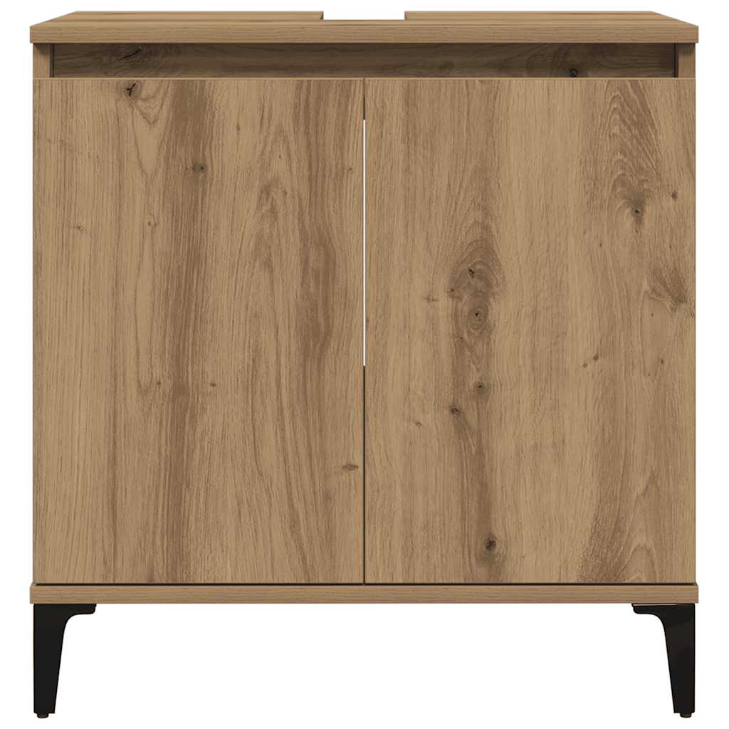 Sink Cabinet Artisan Oak 58x33x60 cm Engineered Wood