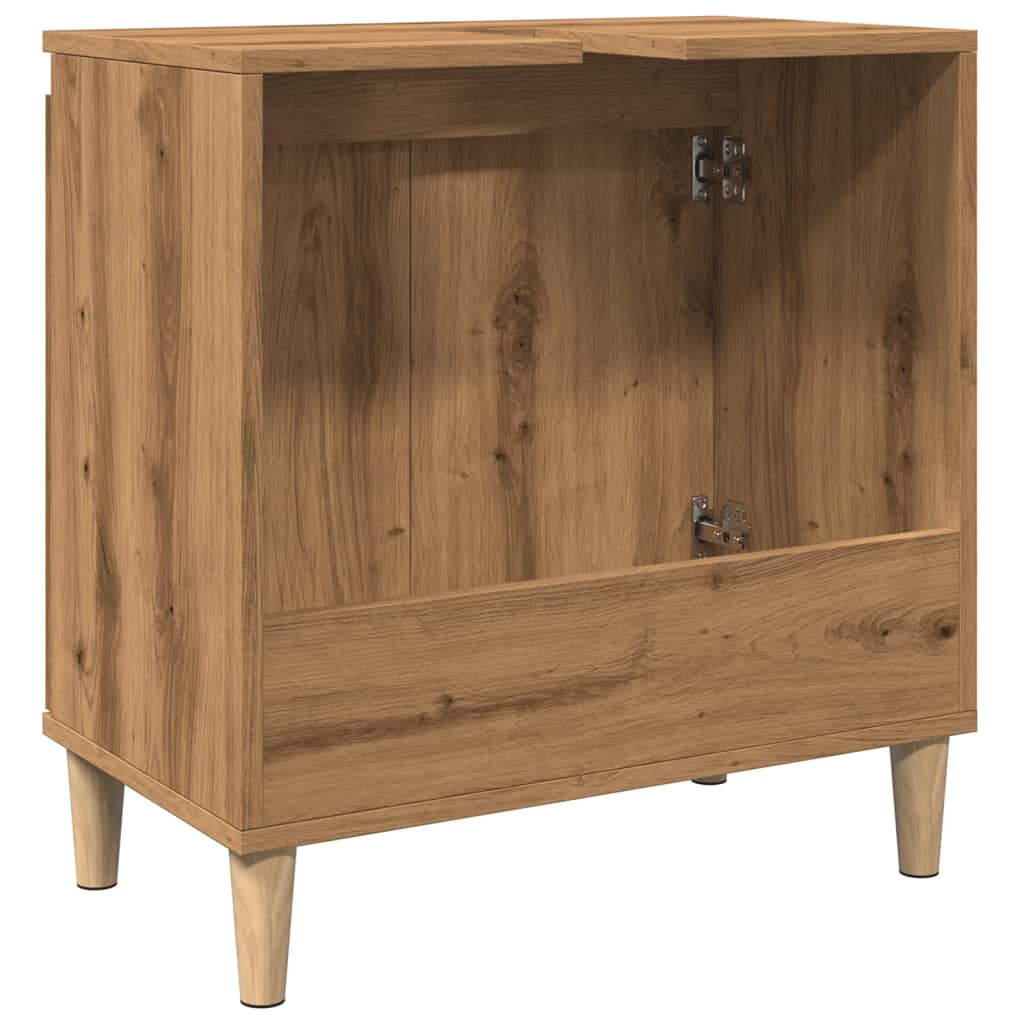 vidaXL Sink Cabinet Artisan Oak 58x33x60 cm Engineered Wood