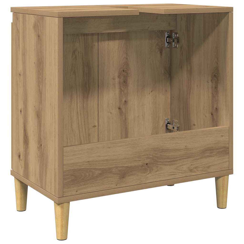 Sink Cabinet Artisan Oak 58x33x60 cm Engineered Wood