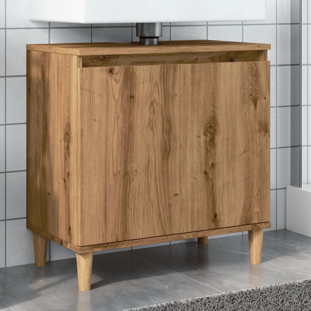 vidaXL Sink Cabinet Artisan Oak 58x33x60 cm Engineered Wood