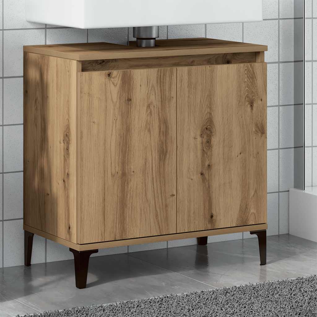 Sink Cabinet Artisan Oak 58x33x60 cm Engineered Wood