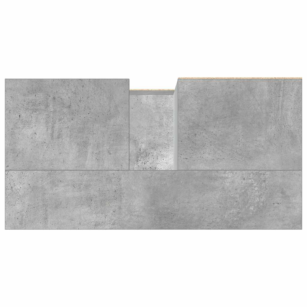 Sink Cabinet Concrete Grey 65x33x60 cm Engineered Wood
