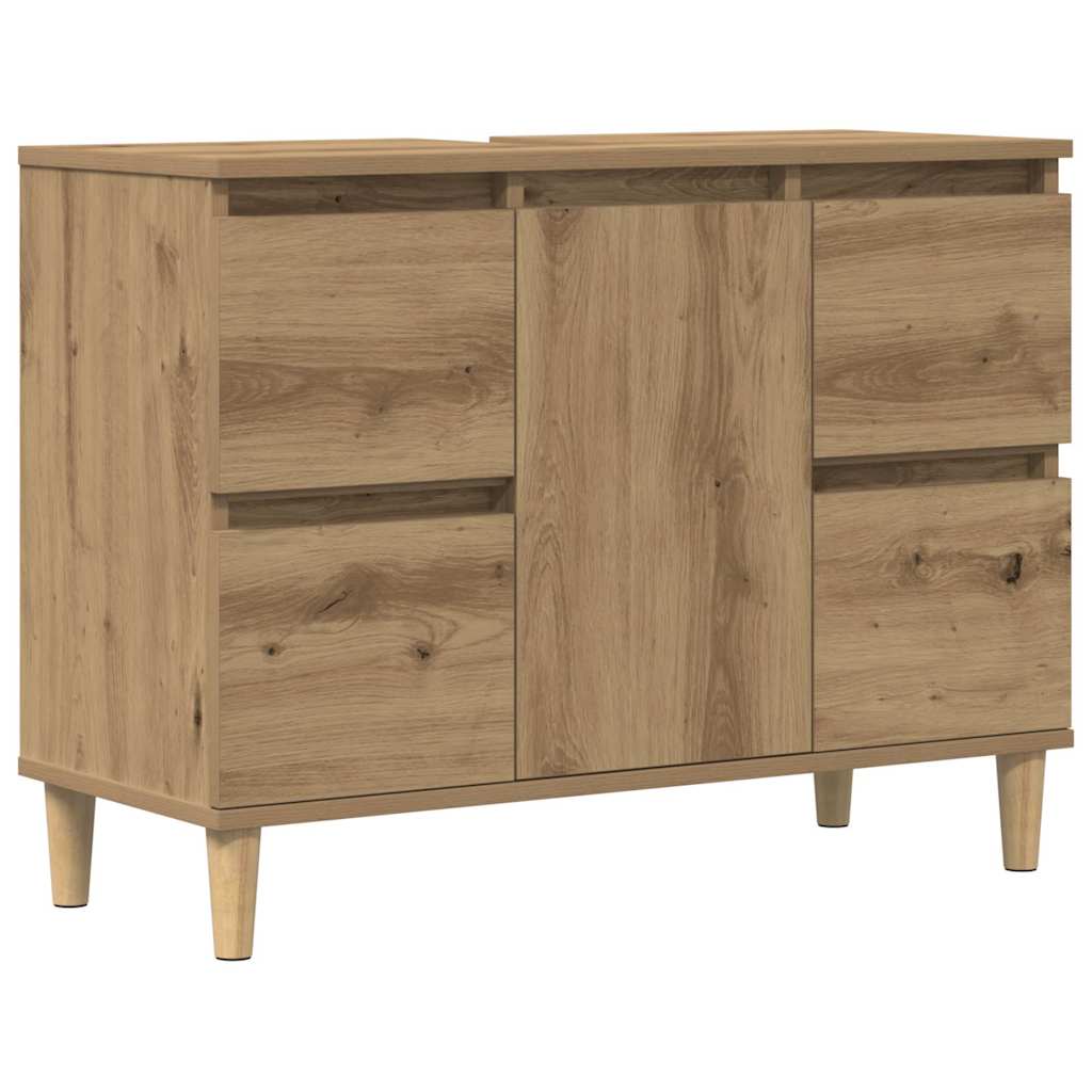 Sink Cabinet Artisan Oak 80x33x60 cm Engineered Wood