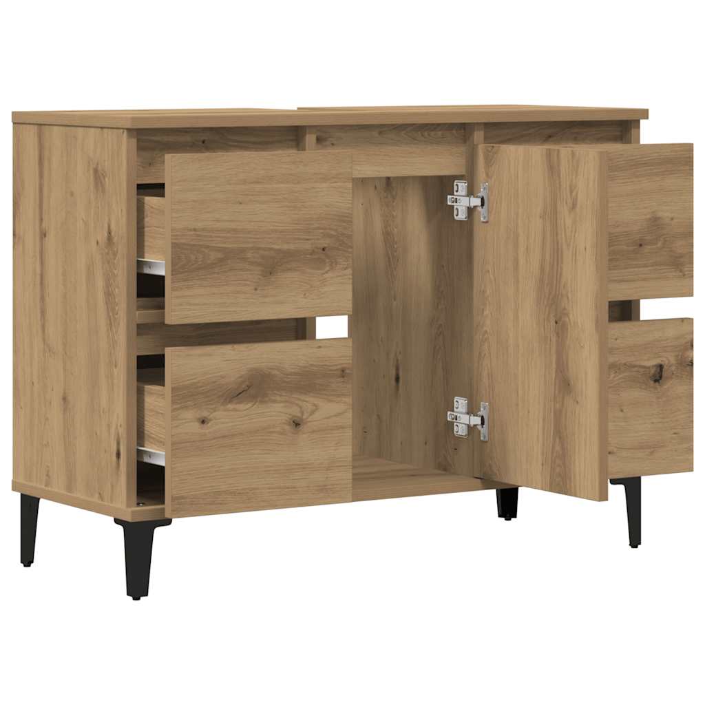 Sink Cabinet Artisan Oak 80x33x60 cm Engineered Wood