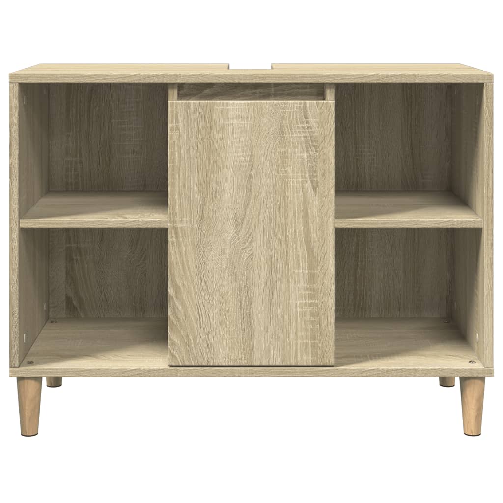 vidaXL Bathroom Cabinet Sonoma Oak 80x33x60 cm Engineered Wood