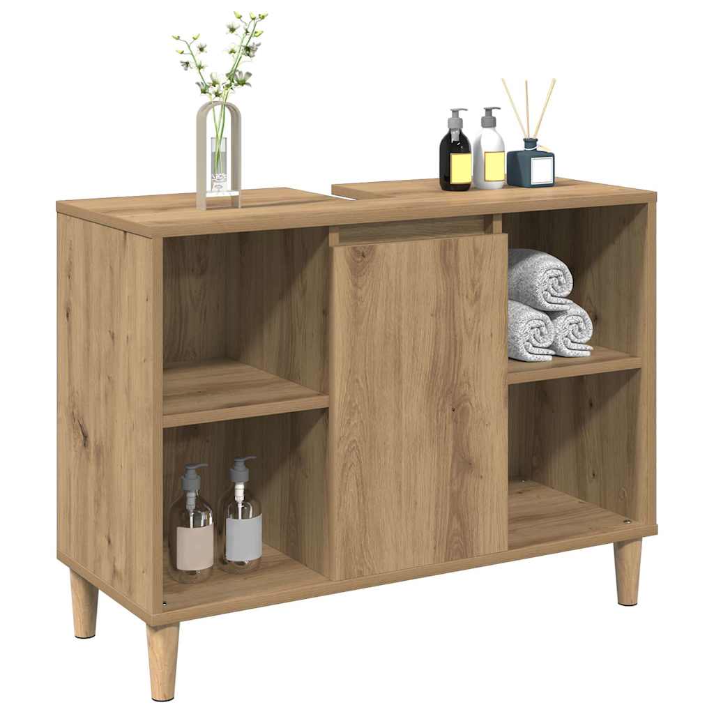 Sink Cabinet Artisan Oak 80x33x60 cm Engineered Wood