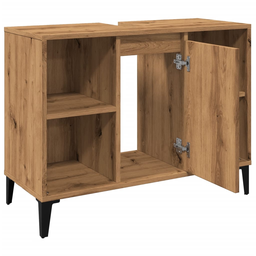 vidaXL Sink Cabinet Artisan Oak 80x33x60 cm Engineered Wood