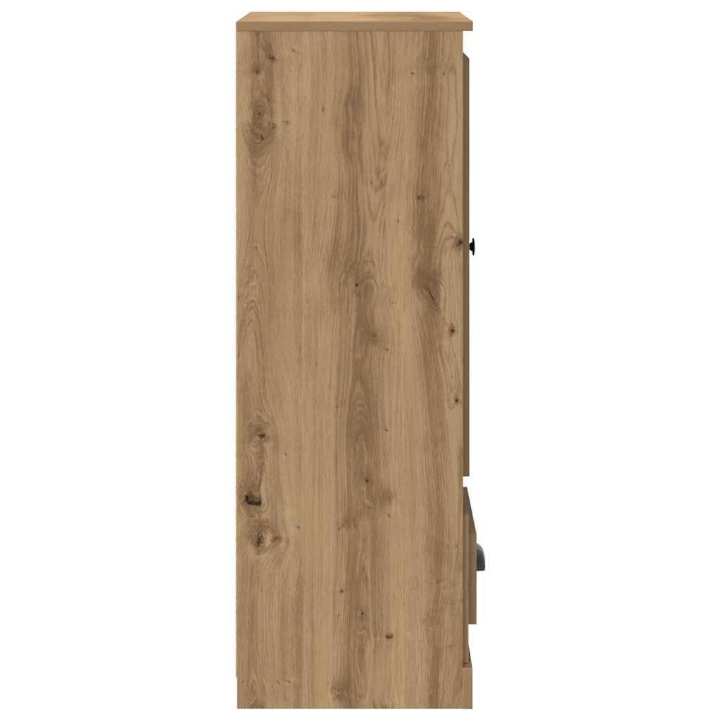 Highboard Artisian Oak 36x35,5x103,5 cm Engineered Wood