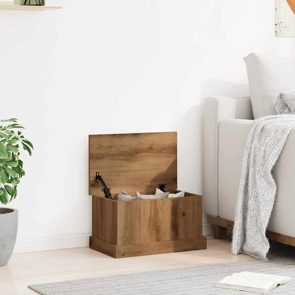 vidaXL Storage Box Artisan Oak 30x50x28 cm Engineered Wood