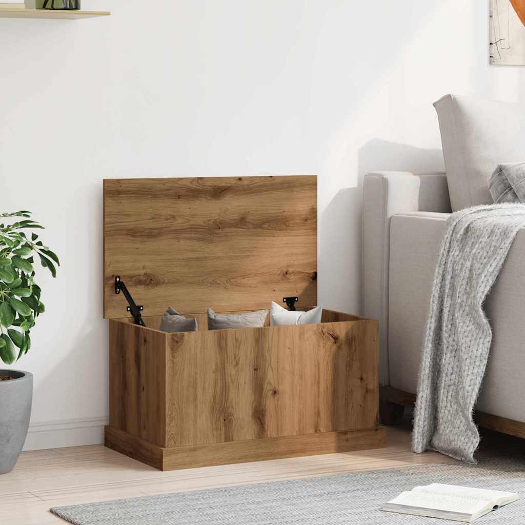 Storage Box Artisan Oak 70x40x38 cm Engineered Wood