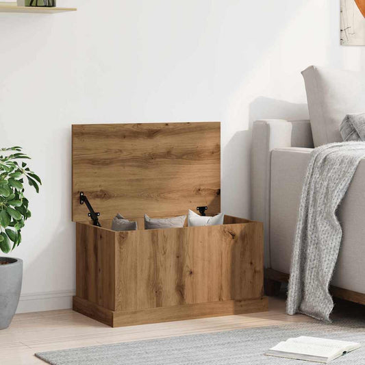 Storage Box Artisan Oak 70x40x38 cm Engineered Wood