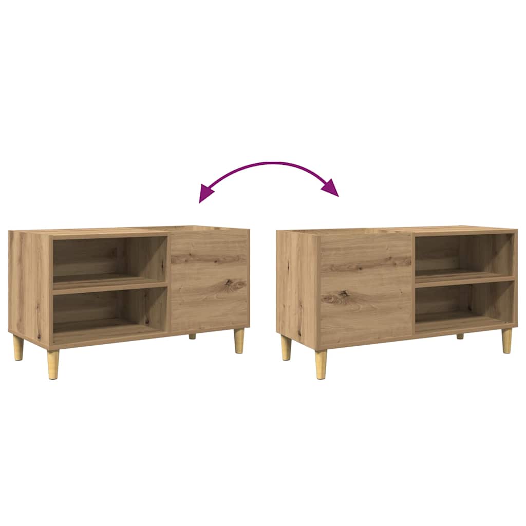 Record Cabinet Artisan Oak 84,5x38x48 cm Engineered Wood