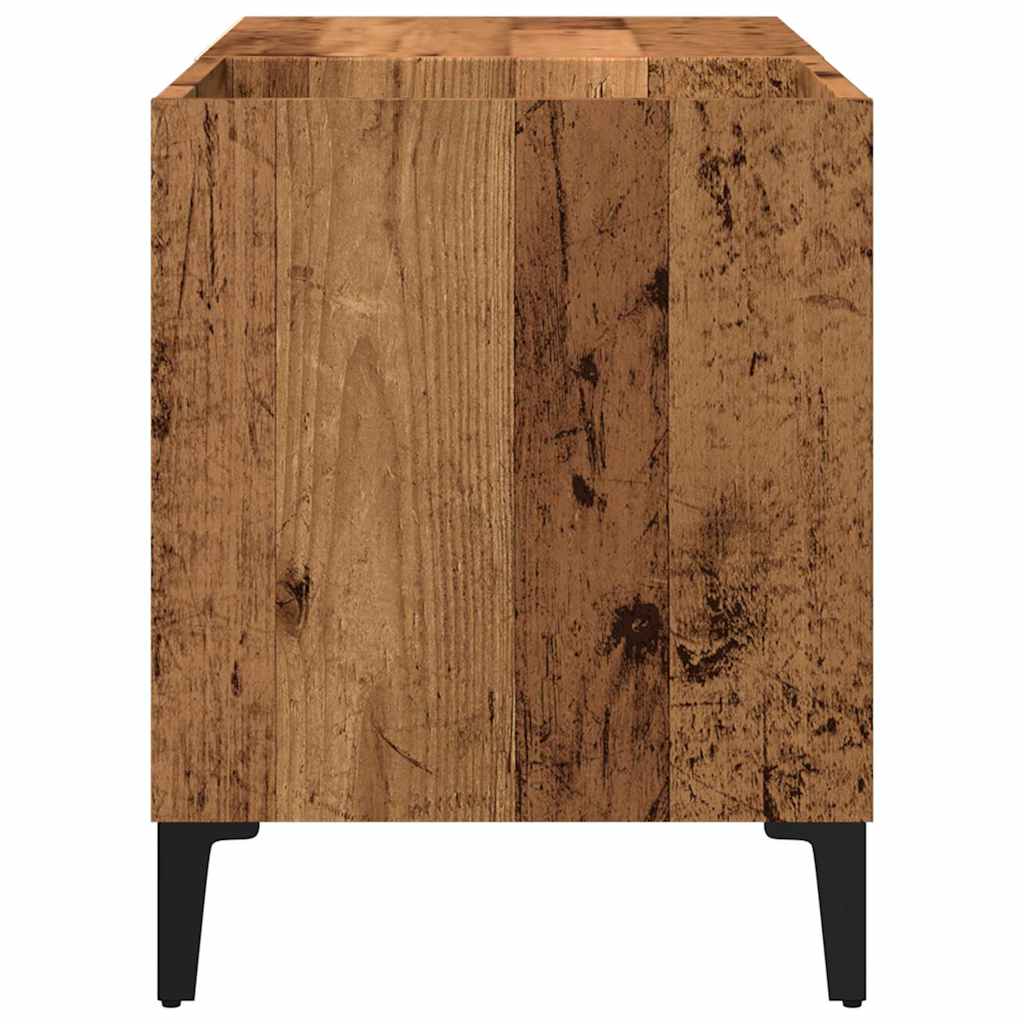 Record Cabinet Old Wood 84.5x38x48 cm Engineered Wood