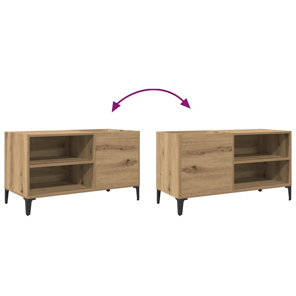Record Cabinet Artisan Oak 84,5x38x48 cm Engineered Wood