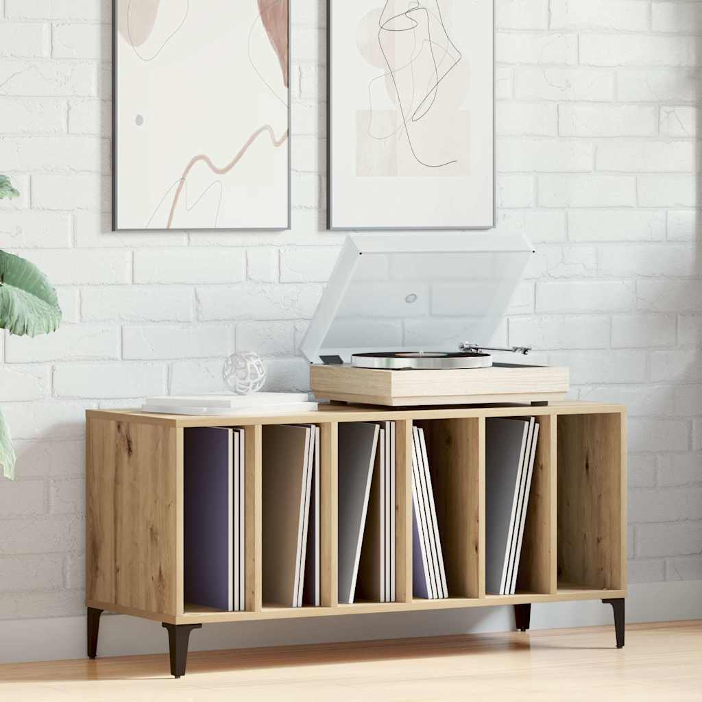 Record Cabinet Artisan Oak 100x38x48 cm Engineered Wood
