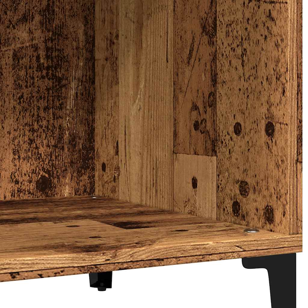 Record Cabinet Old Wood 84.5x38x89 cm Engineered Wood