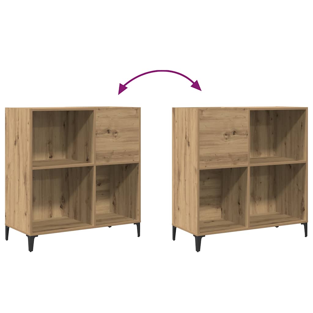 Record Cabinet Artisan Oak 84,5x38x89 cm Engineered Wood