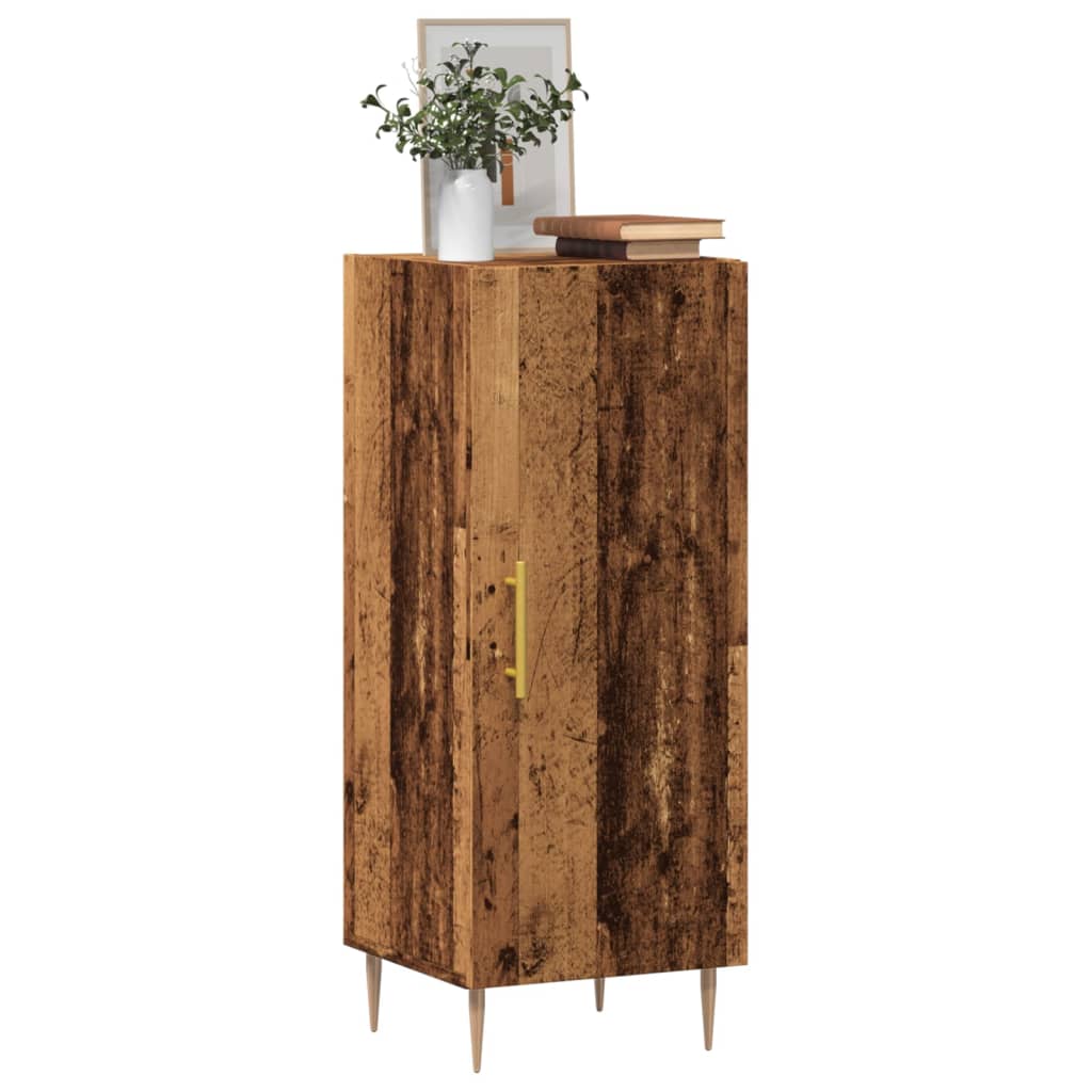 Sideboard Old Wood 34.5x34x90 cm Engineered Wood