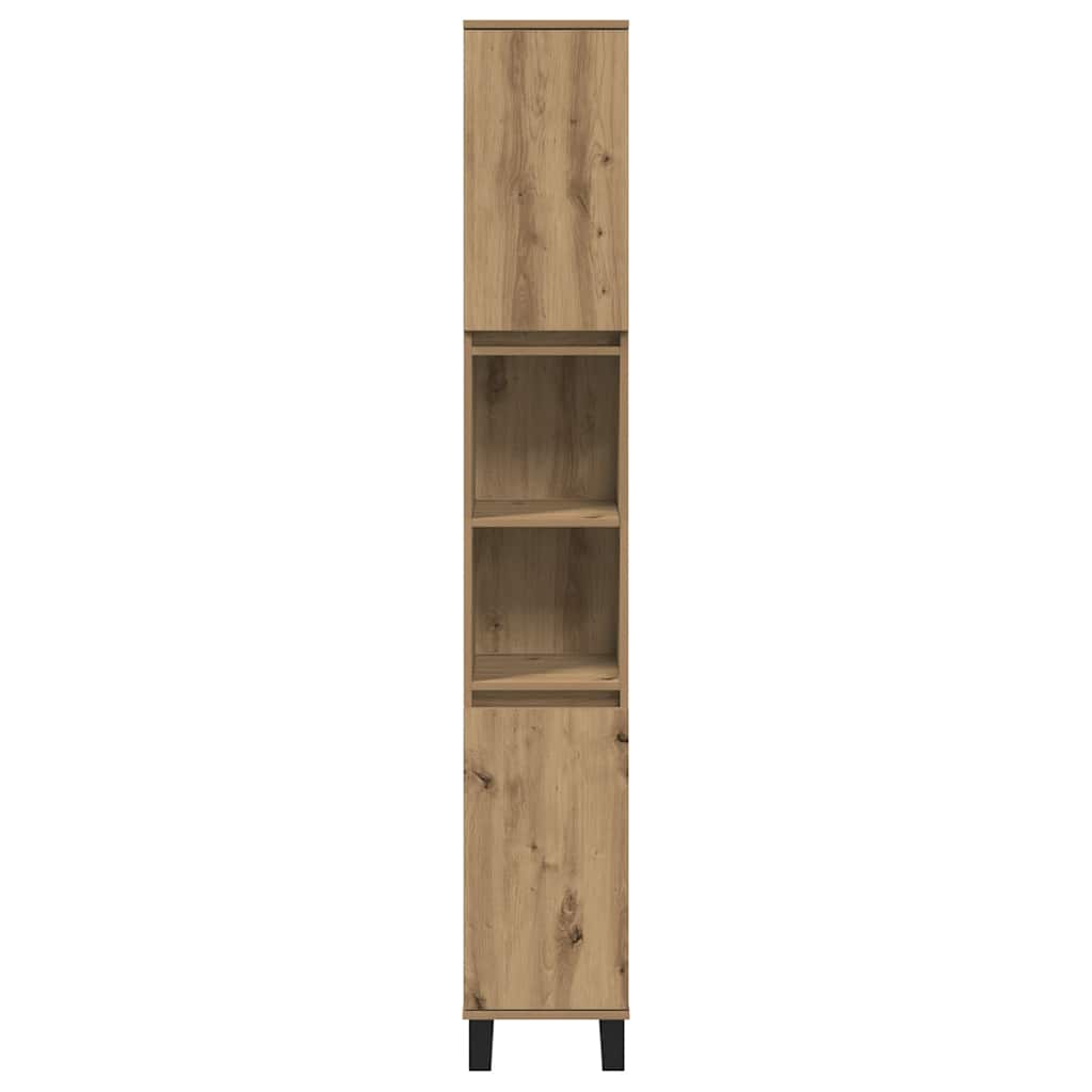 Bathroom Cabinet Artisan Oak 30x30x190 cm Engineered Wood