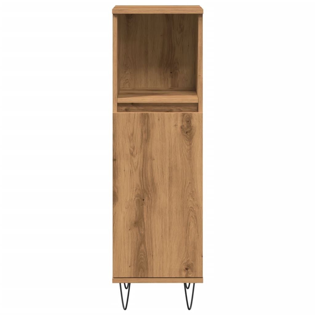 vidaXL Bathroom Cabinet Artisan Oak 30x30x100 cm Engineered Wood