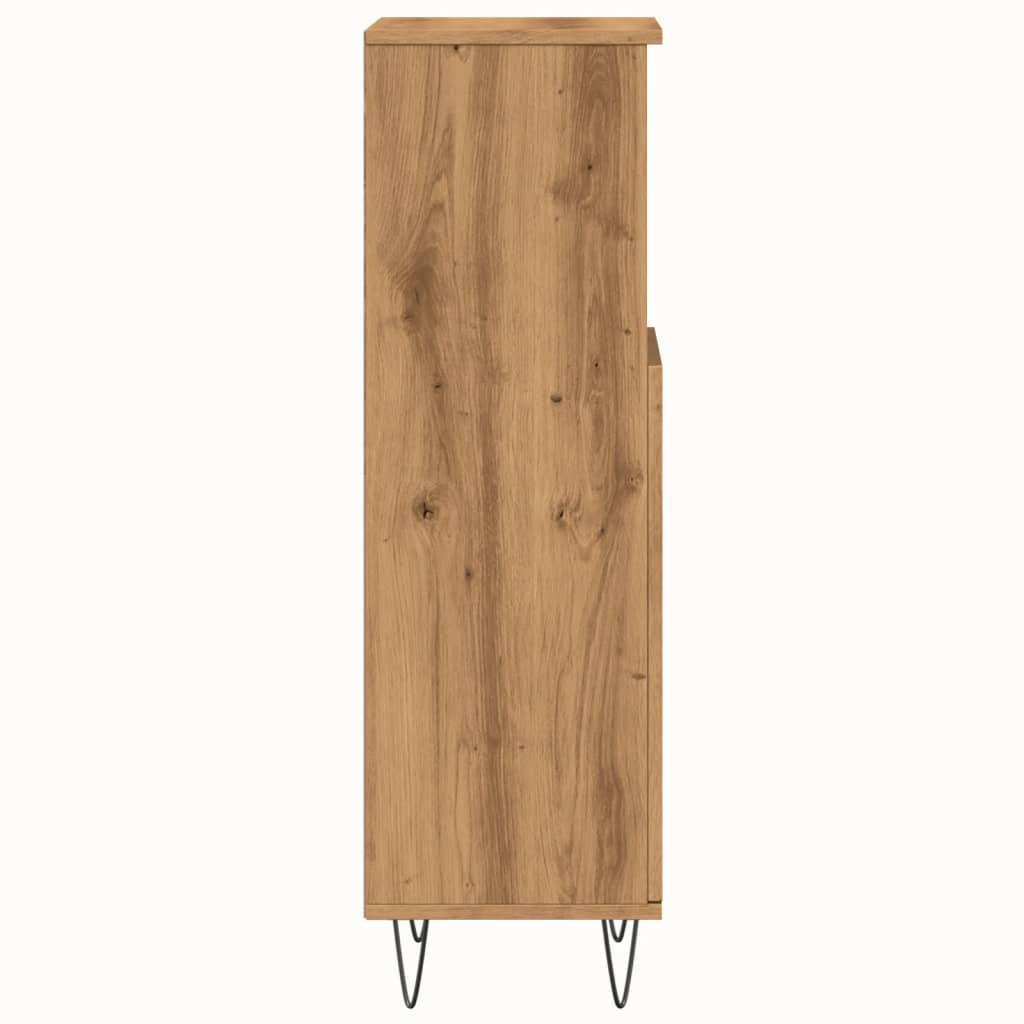 vidaXL Bathroom Cabinet Artisan Oak 30x30x100 cm Engineered Wood