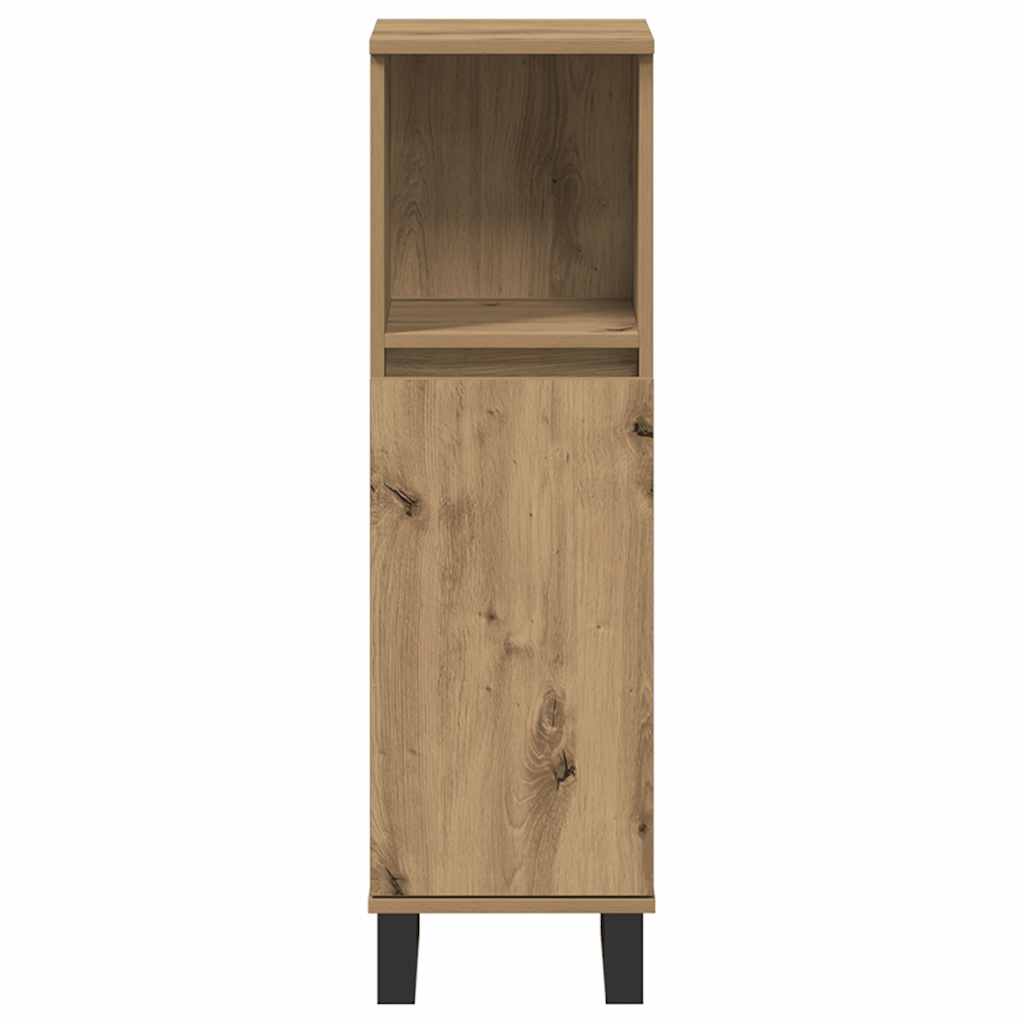 Bathroom Cabinet Artisan Oak 30x30x100 cm Engineered Wood