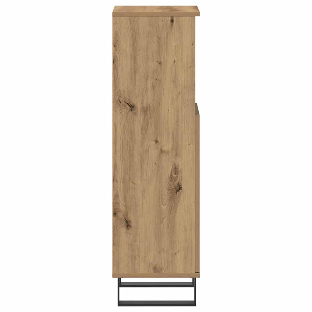 Bathroom Cabinet Artisan Oak 30x30x100 cm Engineered Wood
