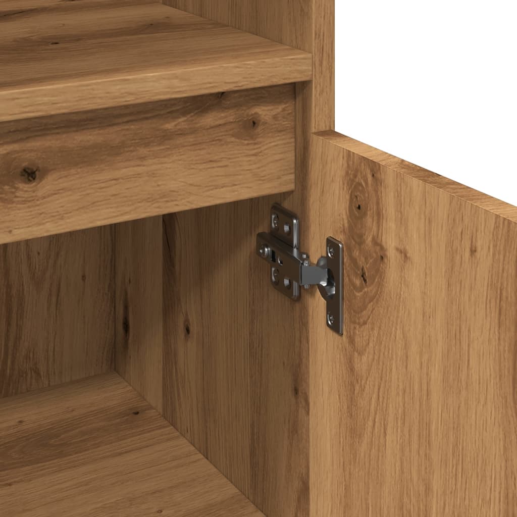 vidaXL Bathroom Cabinet Artisan Oak 30x30x100 cm Engineered Wood