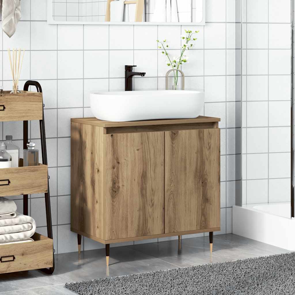 Bathroom Cabinet Artisan Oak 58x33x60 cm Engineered Wood