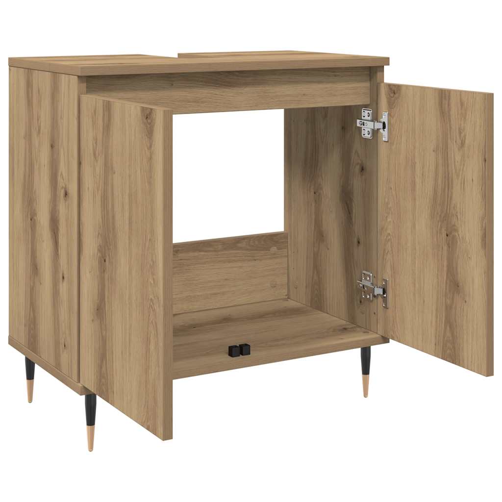 Bathroom Cabinet Artisan Oak 58x33x60 cm Engineered Wood