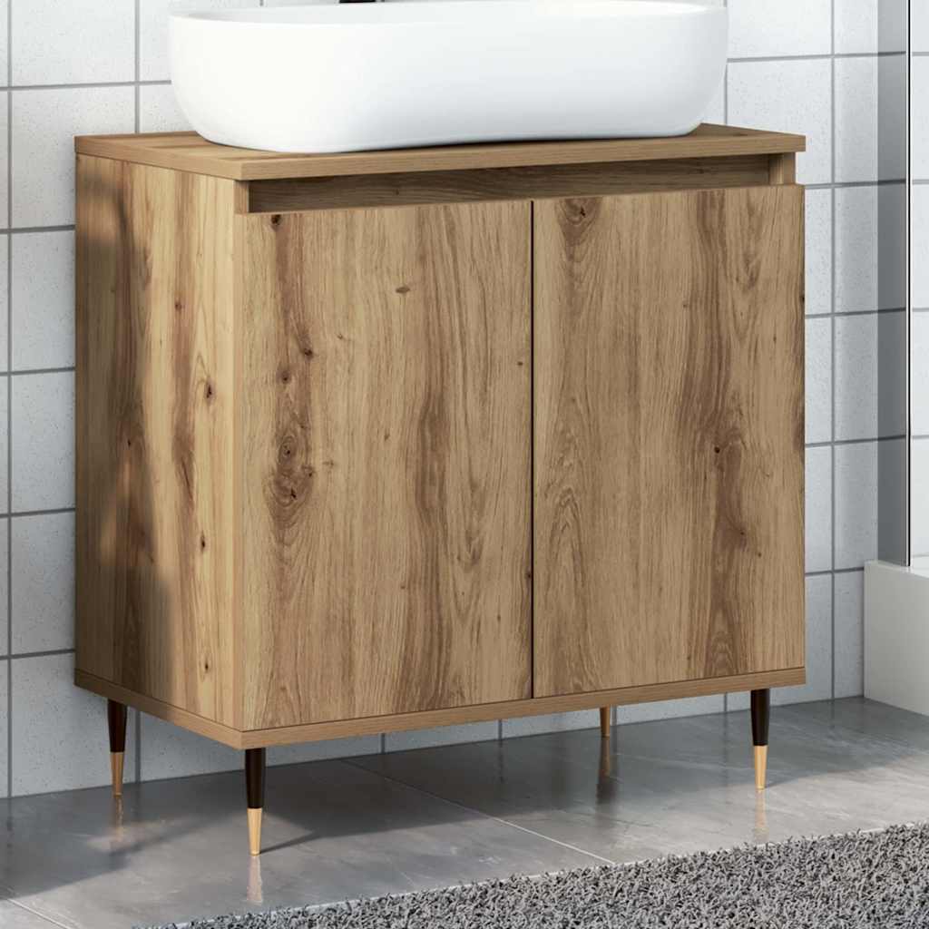 Bathroom Cabinet Artisan Oak 58x33x60 cm Engineered Wood