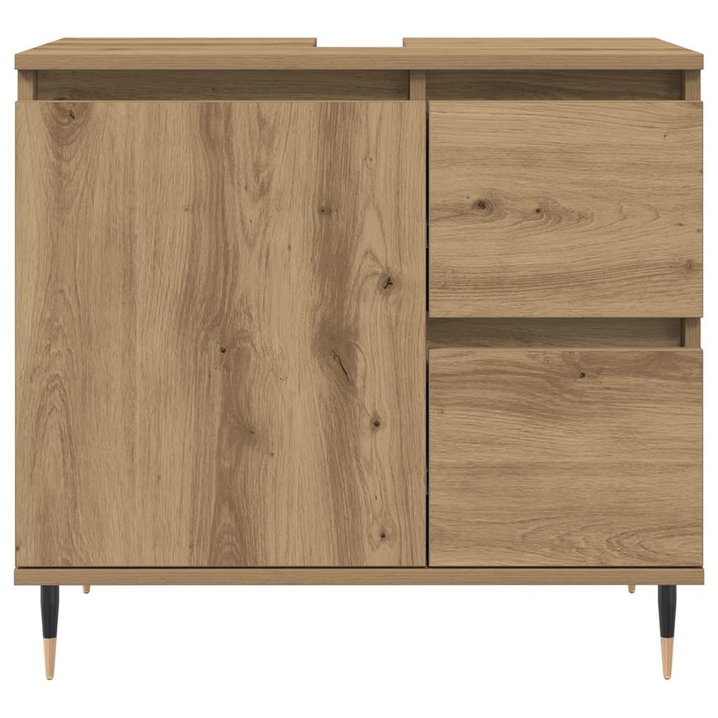 Bathroom Cabinet Artisan Oak 65x33x60 cm Engineered Wood