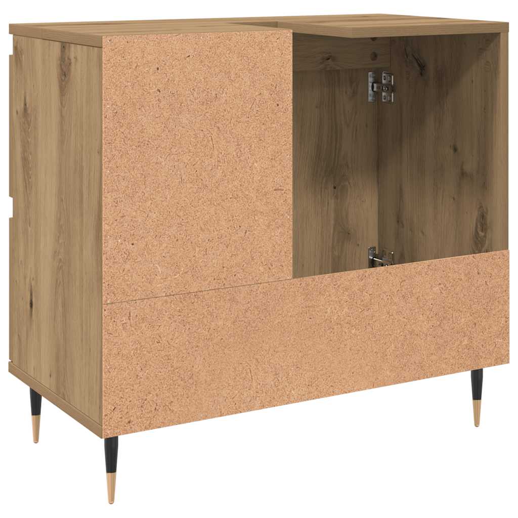 Bathroom Cabinet Artisan Oak 65x33x60 cm Engineered Wood