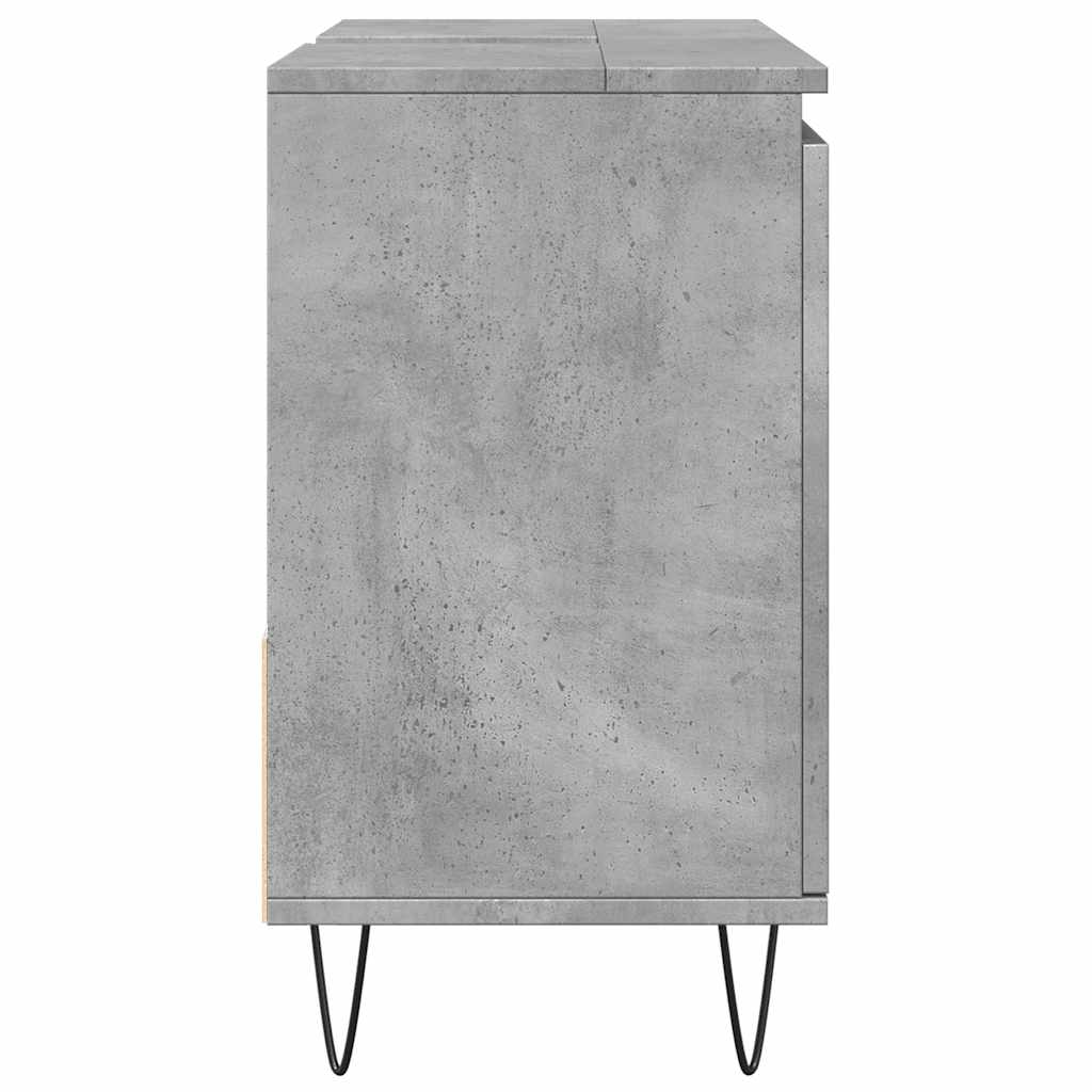 Bathroom Sink Cabinet Concrete Grey 65x33x60 cm Engineered Wood