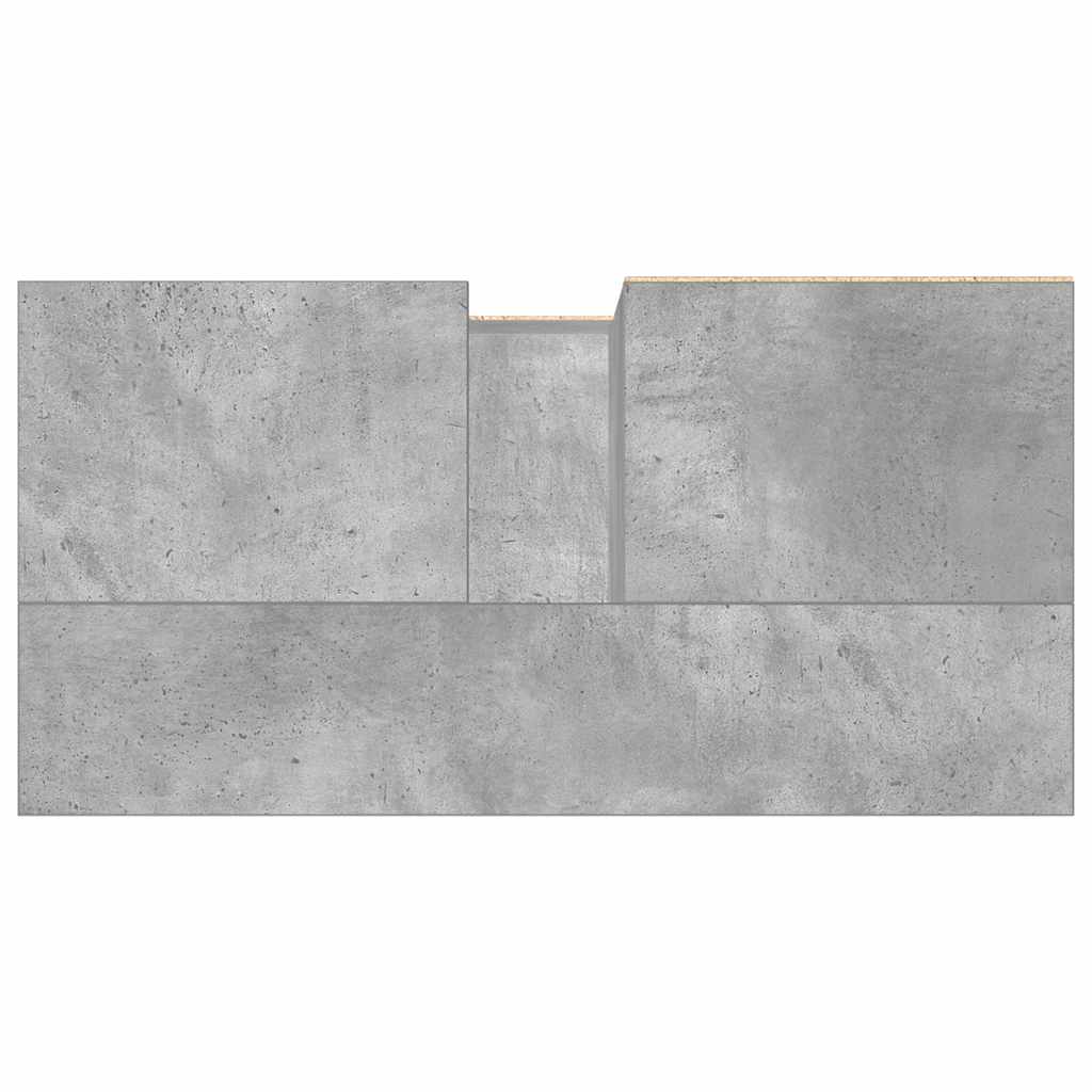 Bathroom Sink Cabinet Concrete Grey 65x33x60 cm Engineered Wood