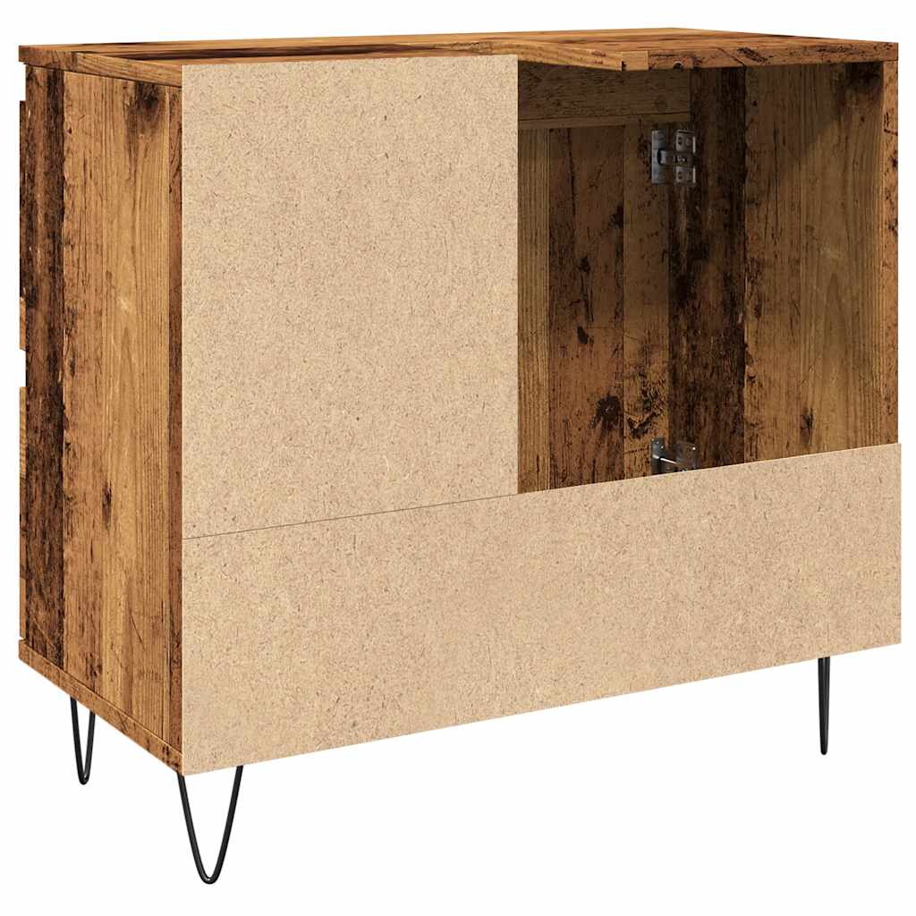Bathroom Sink Cabinet Old Wood 65x33x60 cm Engineered Wood