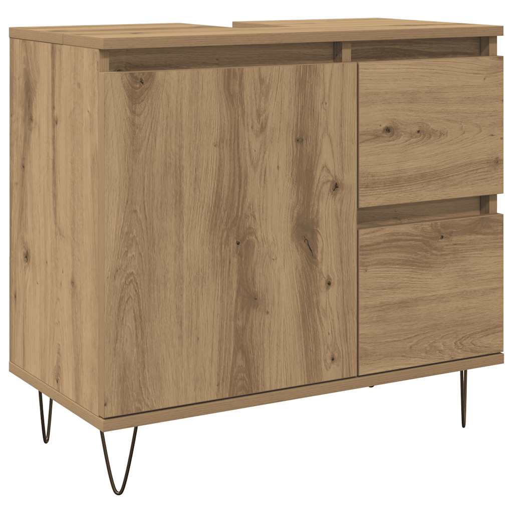Bathroom Sink Cabinet Artisan Oak 65x33x60 cm Engineered Wood