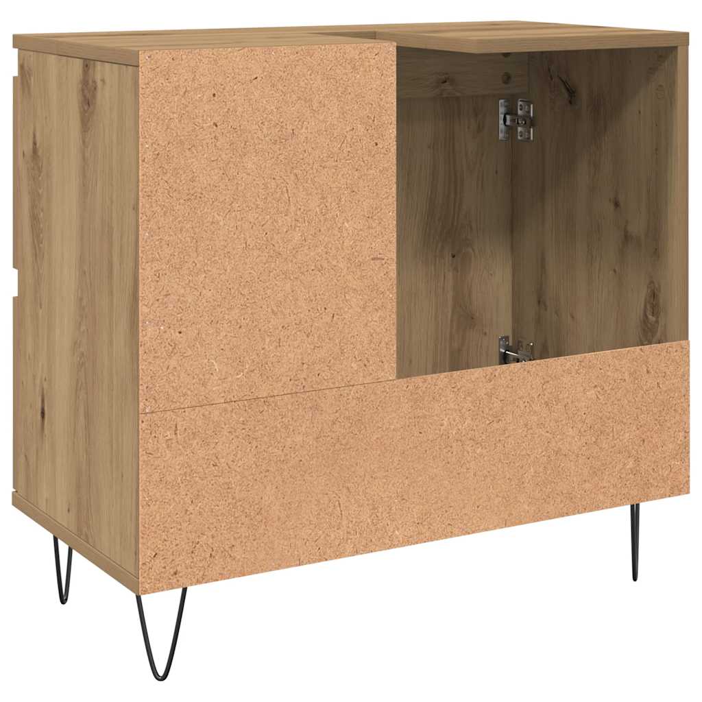 Bathroom Sink Cabinet Artisan Oak 65x33x60 cm Engineered Wood