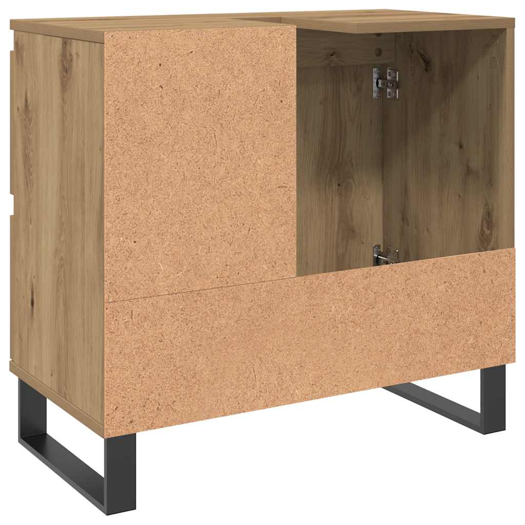 Bathroom Sink Cabinet Artisan Oak 65x33x60 cm Engineered Wood