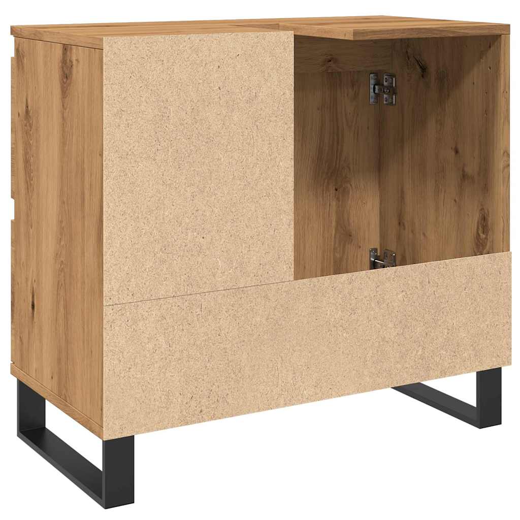 Bathroom Sink Cabinet Artisan Oak 65x33x60 cm Engineered Wood