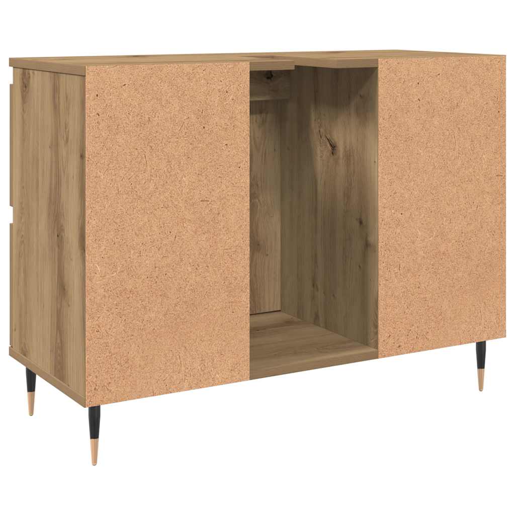 Bathroom Cabinet Artisan Oak 80x33x60 cm Engineered Wood