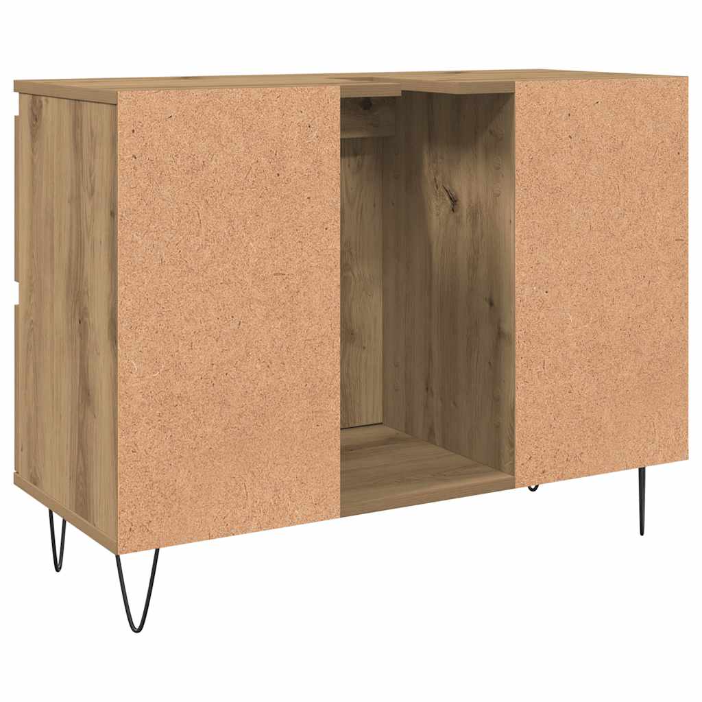 Bathroom Cabinet Artisan Oak 80x33x60 cm Engineered Wood